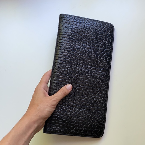 Dries Van Noten black and red leather clutch - Picture 3 of 3